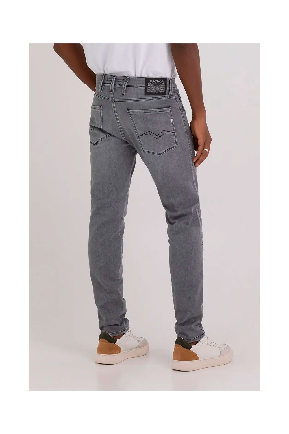 Herrenjeans Herren-Jeans Anbass in Hose – – Grau Replay Replay